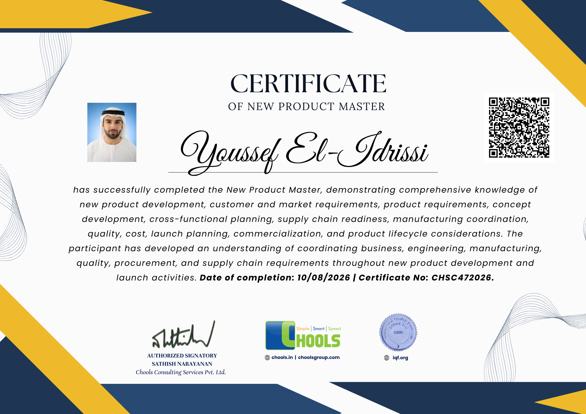Emerging Business Program Certificate